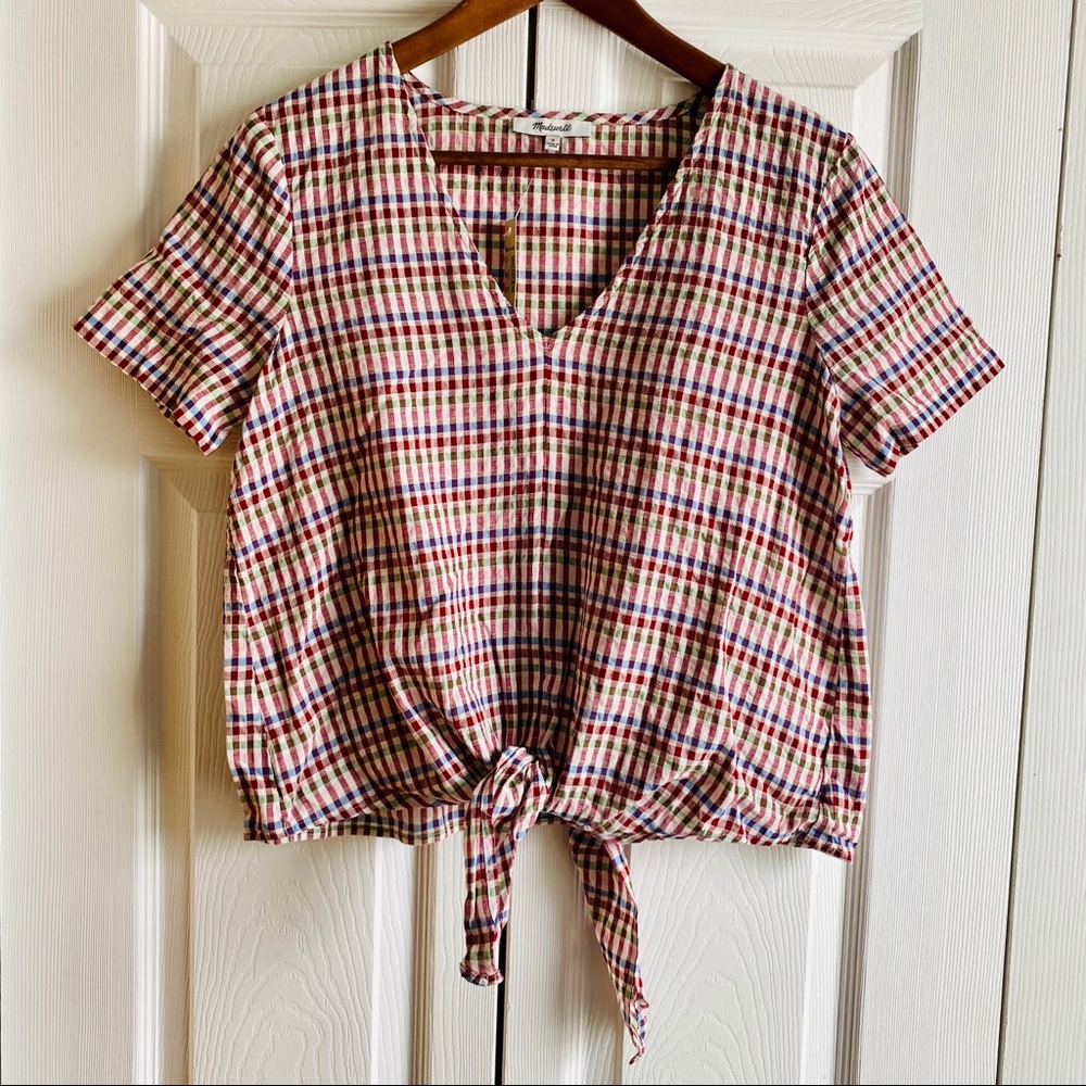 Madewell Novel Tie-front Top